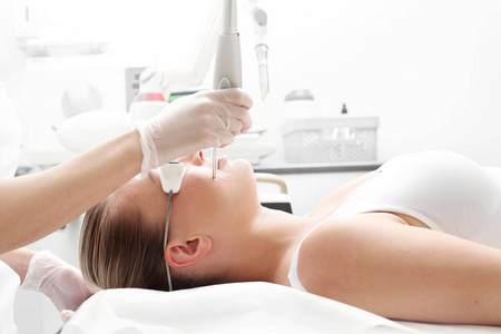 Laser therapy. Laser wrinkle removal. Smooth, rejuvenated facial