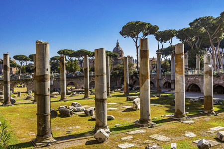 Ancient Emperor Trajan Forum Rome Italy 