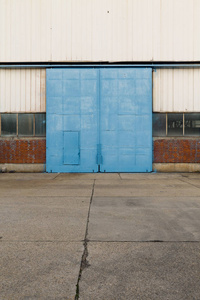  industrial door from an abandoned factory