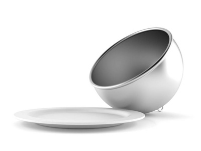 银质空盘餐饮穹顶图片