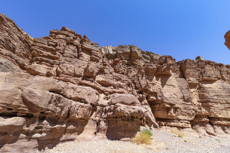 红槽峡谷石山壮观的表面。旅行