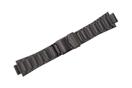 Metal bracelet for watches isolate on a white background. Metal 