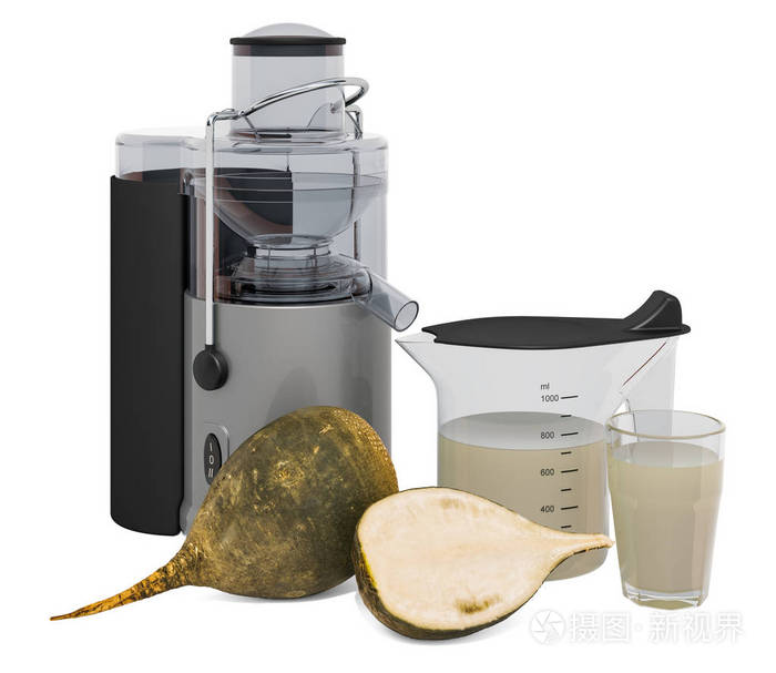 萝卜汁电动榨汁机3d渲染