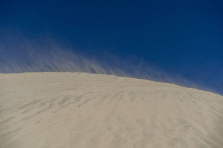 墨西哥沙漠沙丘下加利福尼亚的风
