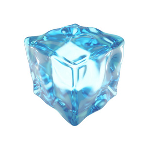 Isolated cube of  on a white background. 3d illustration, 3d 