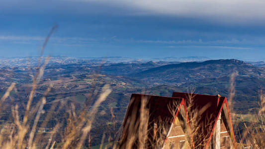 旅游业 国家的 马切拉塔 风景 意大利 马奇 地质学 旅行