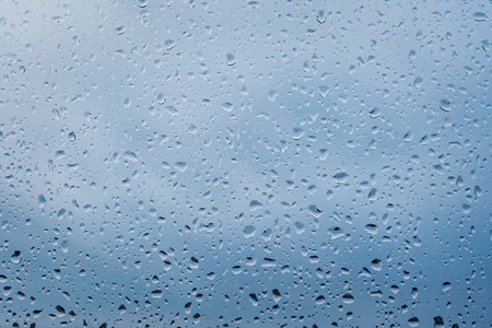 窗玻璃表面雨滴，背景纹理