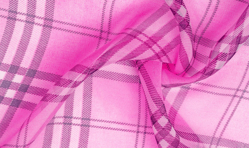 丝绸，粉色布康乃馨，格子墙纸