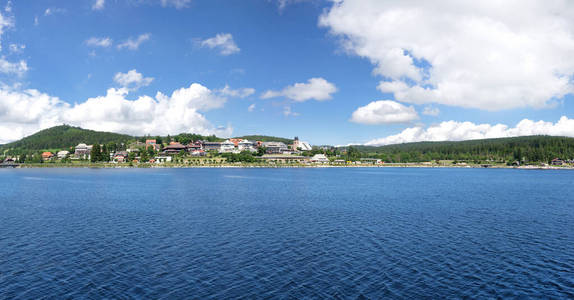 夏天 水域 风景 全景图 德国 全景 天空 自然 景象 城市景观