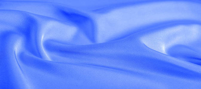 background texture, pattern. blue silk fabric. This lightweight 