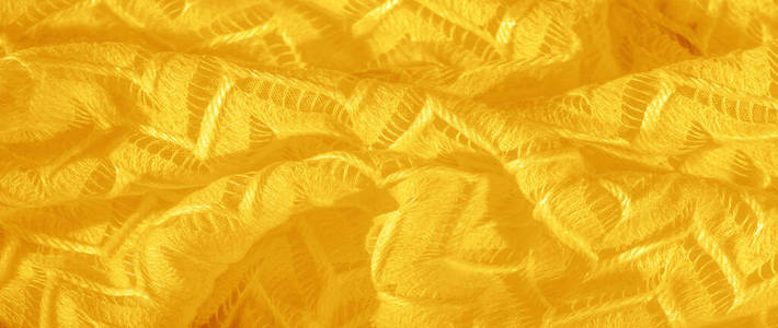 Texture, background, pattern, silk fabric, yellow, layered lace 