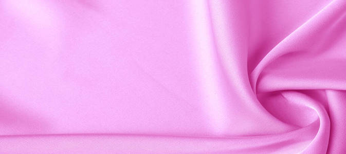  texture. Pink silk fabric. brilliant luster and characteristic 