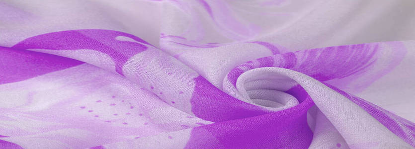 图案，背景，图案，丝绸，银色紫色