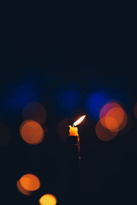 晚上元宵节的蜡烛和灯笼图片