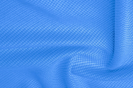 Background texture, pattern Fabric warm wool with stitched blue 