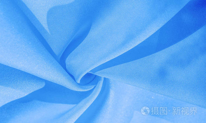 质地背景图案纯色淡蓝色丝绸绸缎面料
