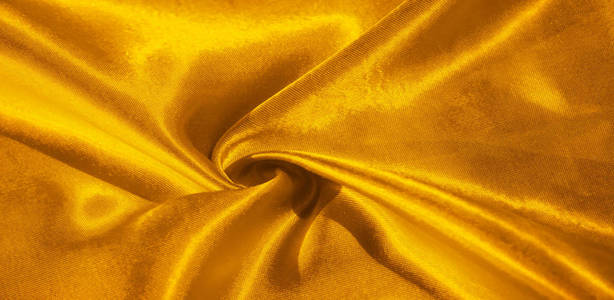 质地，背景，图案，黄色丝绸。这个adorab