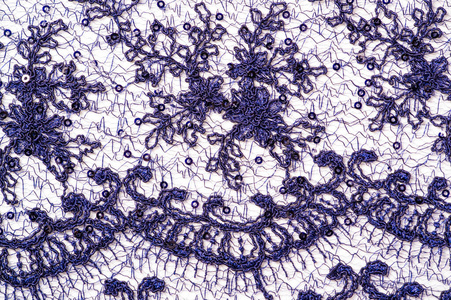 Texture, pattern, lace blue on a white background. Delicate and 