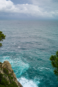 海景 海岸 旅行 美丽的 海滩 假期 旅游业 海洋 天空