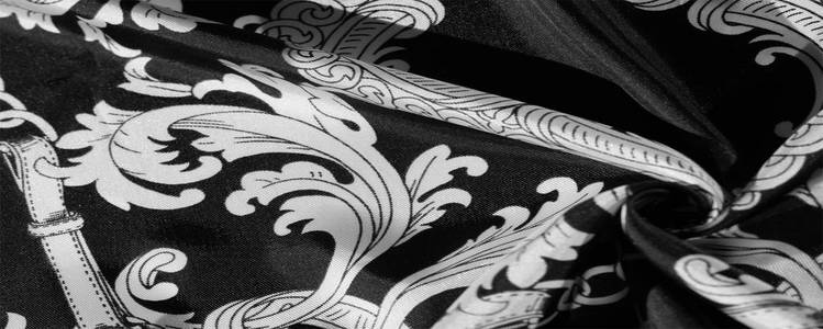 纹理，背景，黑色丝织物，花押图案E