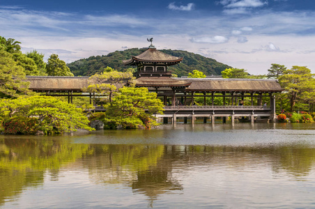 日本京都黑江金谷神社花园.