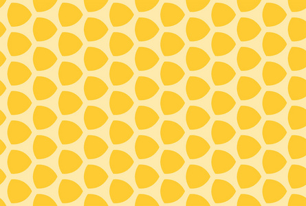黄色无缝几何图案设计插图。