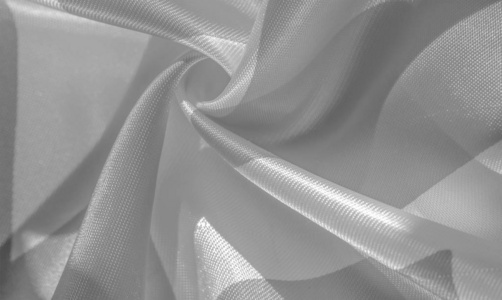 Texture, background, pattern, silk gray and white crepe breath. 