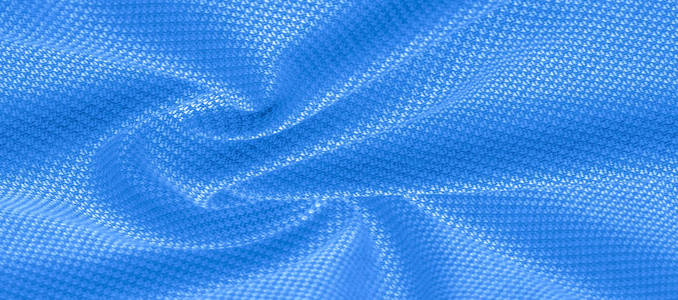 Background texture, pattern Fabric warm wool with stitched blue 