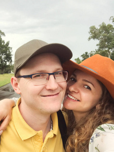 澳洲之旅幸福小夫妻自拍图片