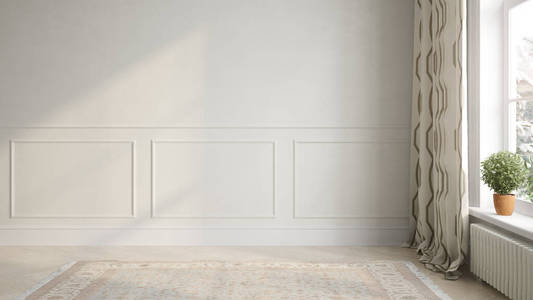 室内空房间三维渲染照片