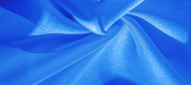 纯色窗帘质地,背景,图案,纯色淡蓝色丝绸绸缎面料照片