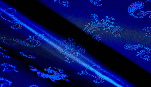质感背景图案蓝色丝质雪纺面料