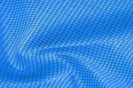 Background texture, pattern Fabric warm wool with stitched blue 