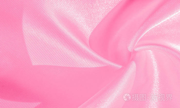 纹理图片美丽的丝绸粉红色绉瓷特别是