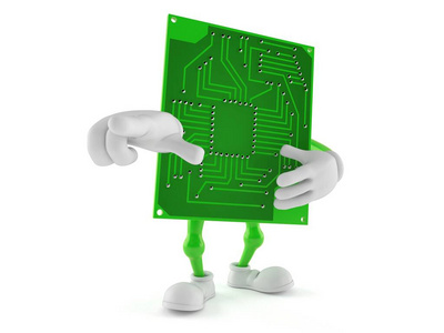 电路板卡通图片