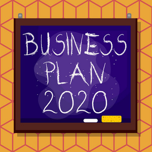 展示2020年商业计划的概念性手稿。商业图片文本挑战商业理念和新年目标不对称不均匀形状图案物体多色设计。