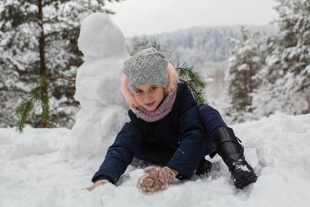 假日 雪人 幸福 围巾 十二月 宝贝 雪花 季节 白种人