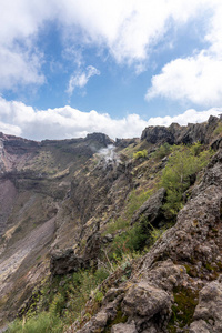 维苏夫山火山口景观，尼佩尔，意大利