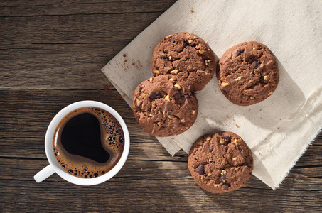 Cookies and cup of coffee 