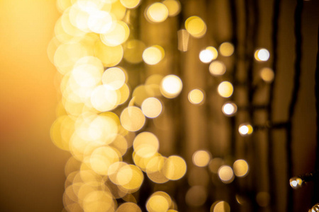 bokeh Christmas balls and Christmas tree 