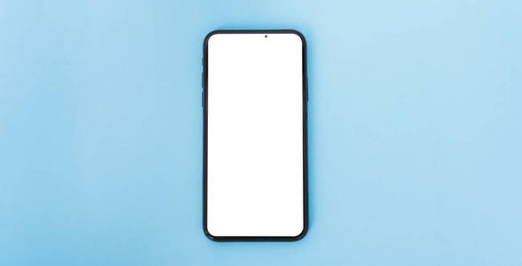 顶部触摸屏向上现代科技智能手机俯视图照片