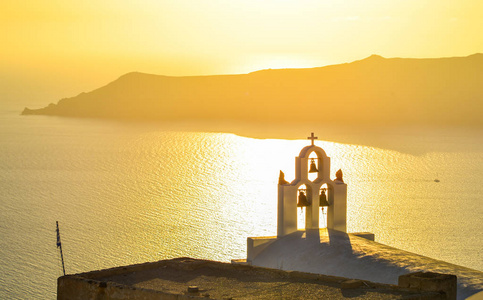 Landscape of Santorini Island, Greece 