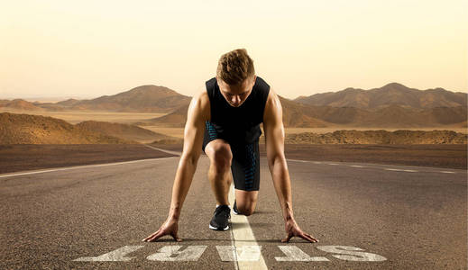 跑步比赛起跑图片