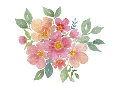 夏天 美女 花的 花园 邀请 自然 艺术 粉红色 水彩 纺织品