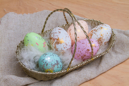 传统 季节 鸡蛋 物体 颜色 复活节 礼物 手工制作的 庆祝