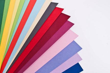 纸张颜色样本作为背景照片