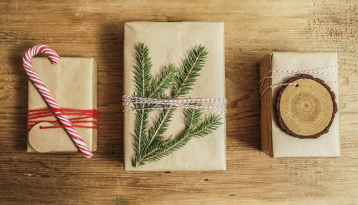 特写镜头 冬天 松木 包裹 十二月 纸张 棒棒糖 冬季 圣诞节
