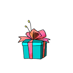 牛年日历插画图片