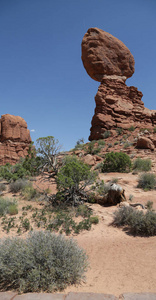   USA inside the arches national  park  