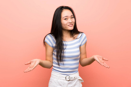 颜色 有趣的 好的 手势 亚洲 幸福 女人 日本人 女孩